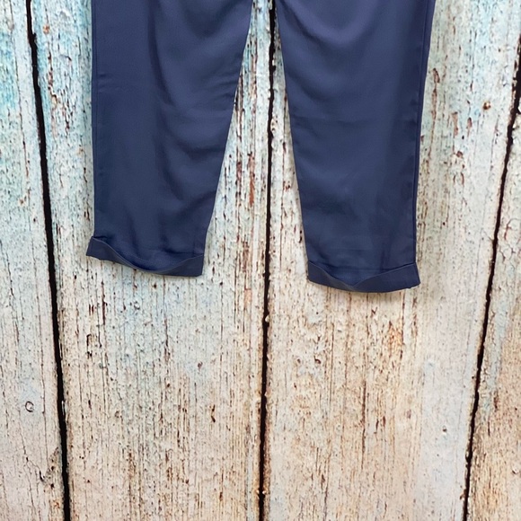 NAKED ZEBRA NWT Steel Blue Pleated Cuffed Slacks - Picture 14 of 14